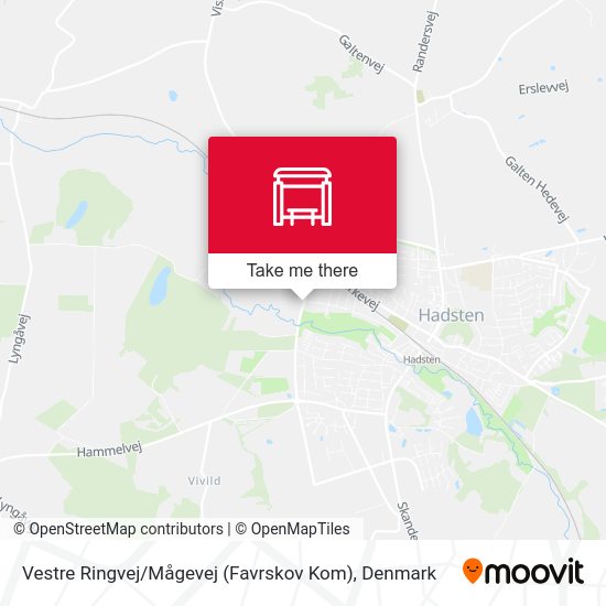 Vestre Ringvej / Mågevej (Favrskov Kom) map