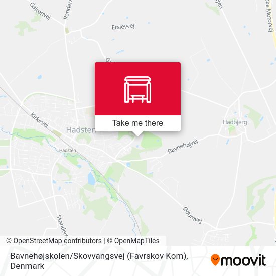 Bavnehøjskolen / Skovvangsvej (Favrskov Kom) map