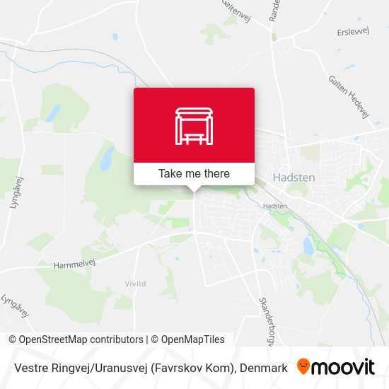 Vestre Ringvej / Uranusvej (Favrskov Kom) map