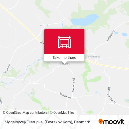 Møgelbyvej / Ellerupvej (Favrskov Kom) map
