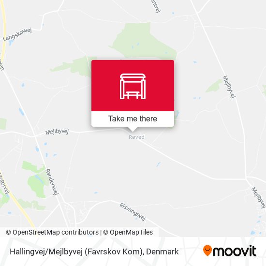 Hallingvej / Mejlbyvej (Favrskov Kom) map