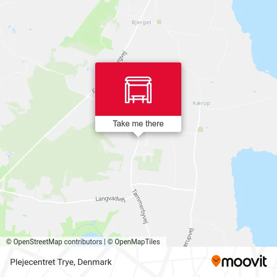 Plejecentret Trye map