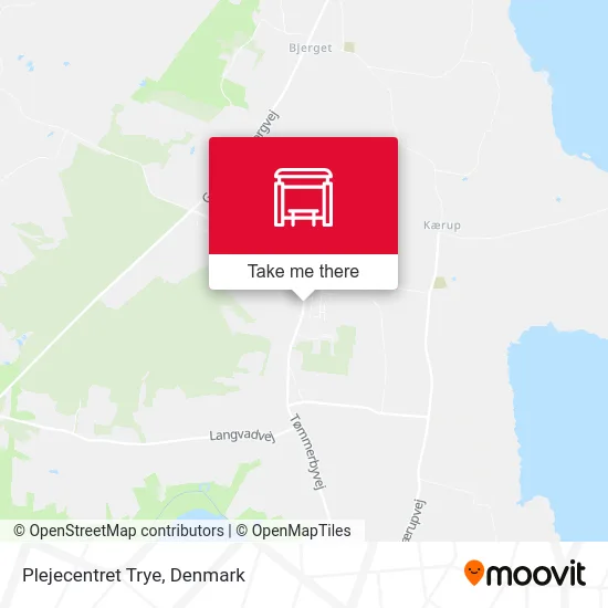 Plejecentret Trye map