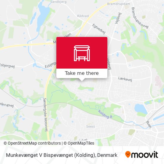 Munkevænget V Bispevænget (Kolding) map