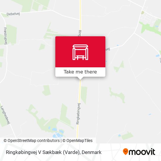 Ringkøbingvej V Sækbæk (Varde) map