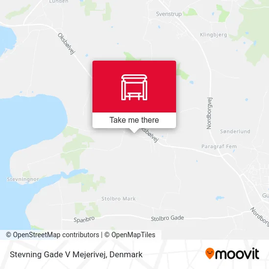 Stevning Gade V Mejerivej map