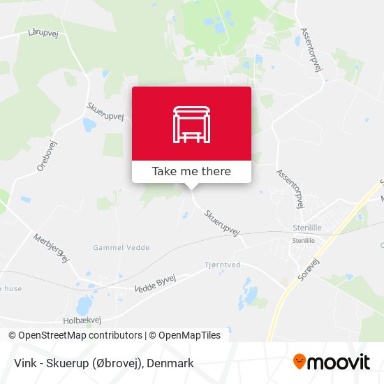 Vink - Skuerup (Øbrovej) map