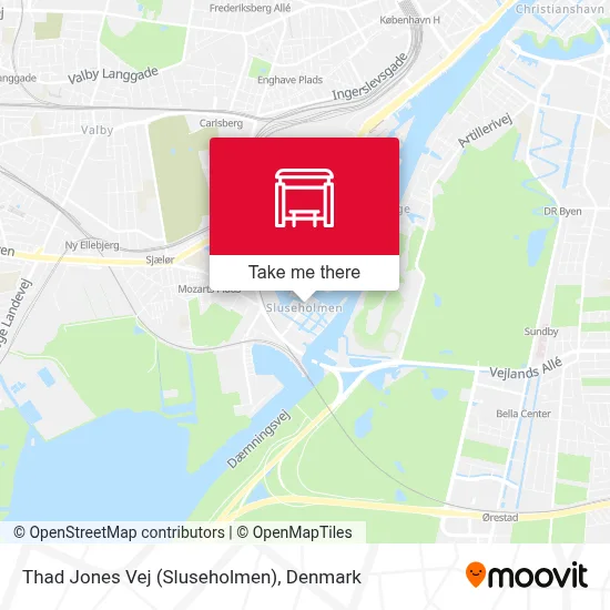 Thad Jones Vej (Sluseholmen) map