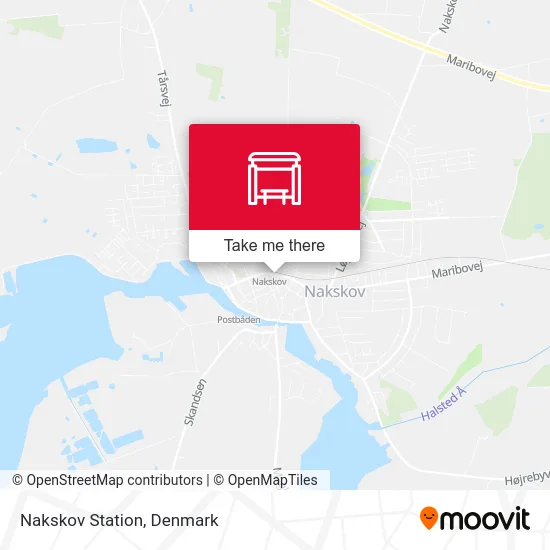 Nakskov Station map
