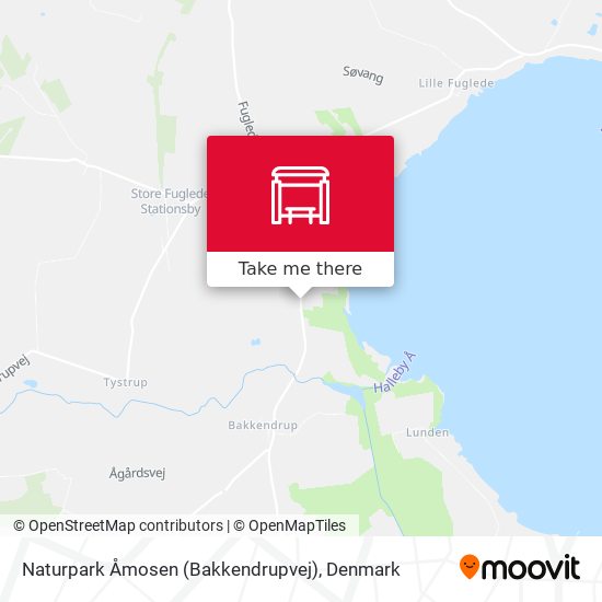 Naturpark Åmosen (Bakkendrupvej) map