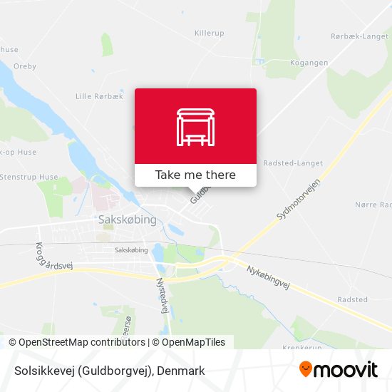 Solsikkevej (Guldborgvej) map