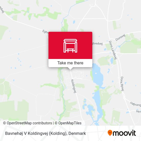 Bavnehøj V Koldingvej map