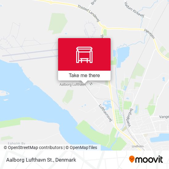 Aalborg Lufthavn St. map