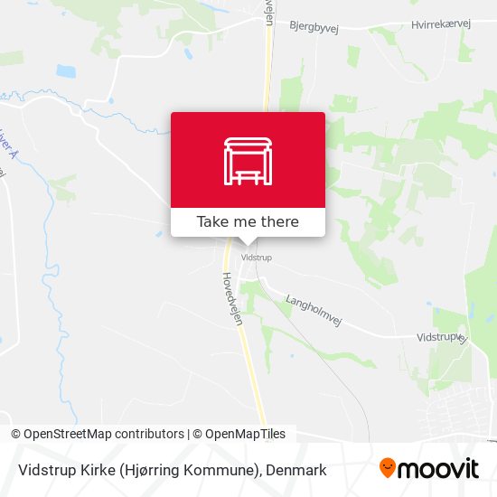 Vidstrup Kirke (Hjørring Kommune) map