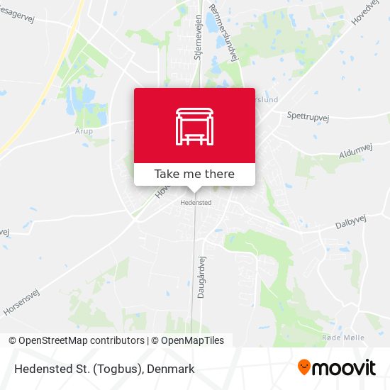 Hedensted St. (Togbus) map