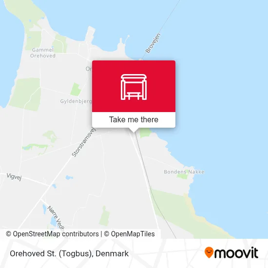 Orehoved St. (Togbus) map