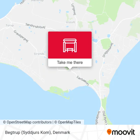 Begtrup (Syddjurs Kom) map