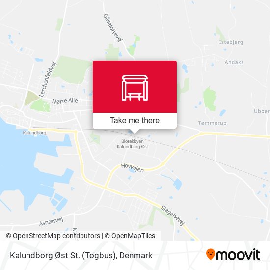 Kalundborg Øst St. (Togbus) map