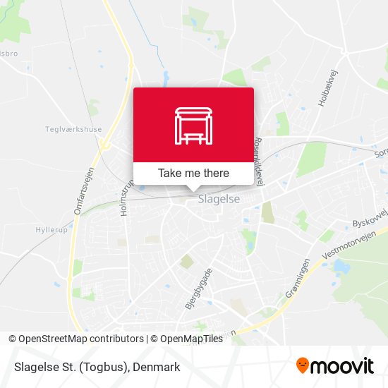 Slagelse St. (Togbus) map