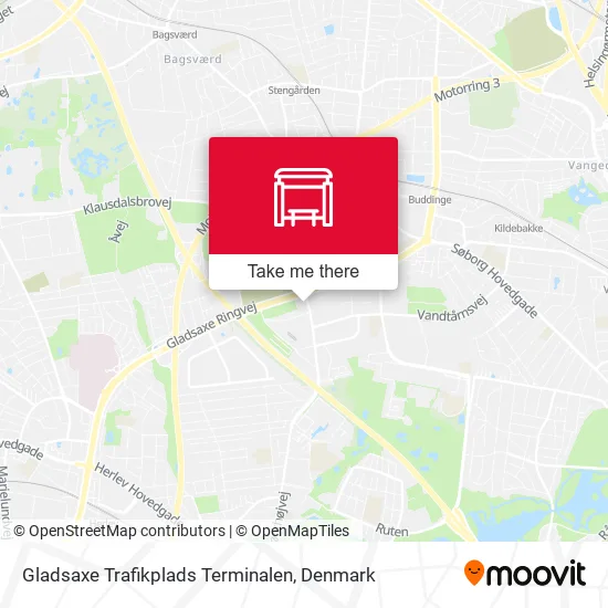 Gladsaxe Trafikplads Terminalen map