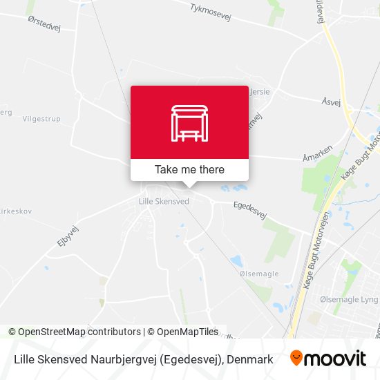 Lille Skensved Naurbjergvej (Egedesvej) map