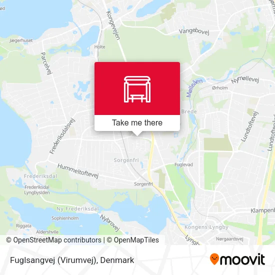 Fuglsangvej (Virumvej) map