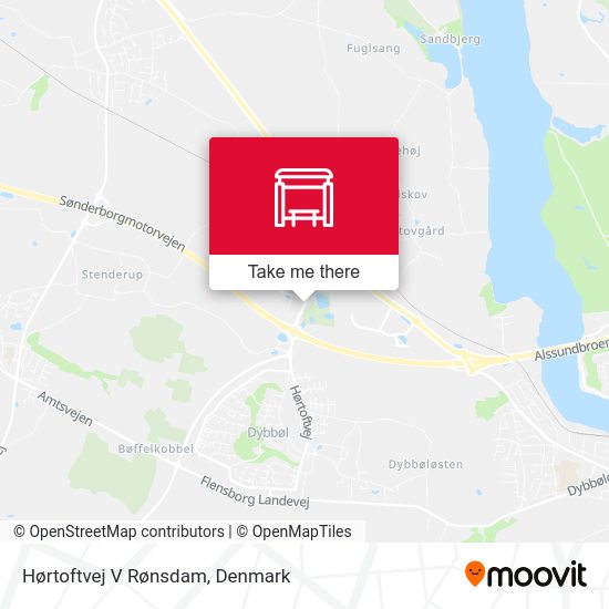 Hørtoftvej V Rønsdam map