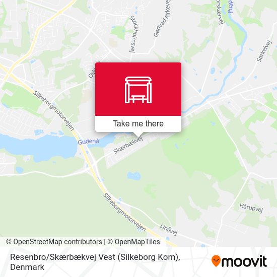 Resenbro / Skærbækvej Vest (Silkeborg Kom) map