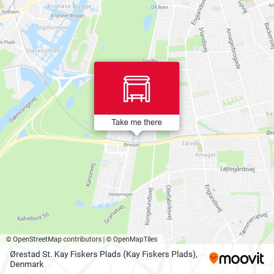 Ørestad St. Kay Fiskers Plads map
