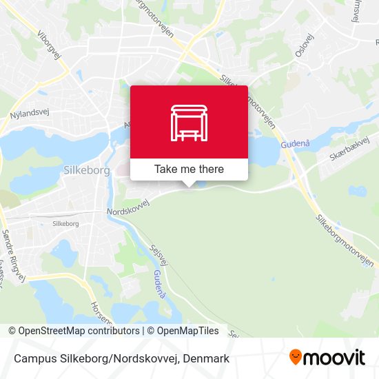 Campus Silkeborg/Nordskovvej map