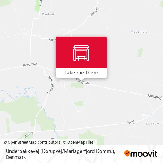 Underbakkevej (Korupvej / Mariagerfjord Komm.) map