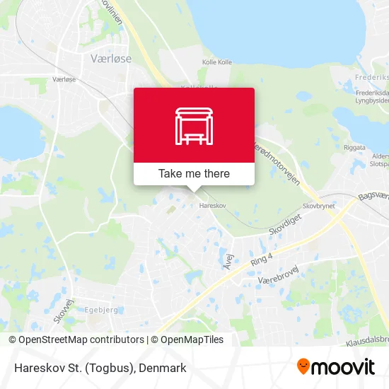 Hareskov St. (Togbus) map