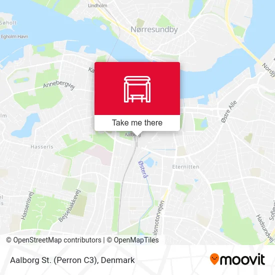 Aalborg St. (Perron C3) map