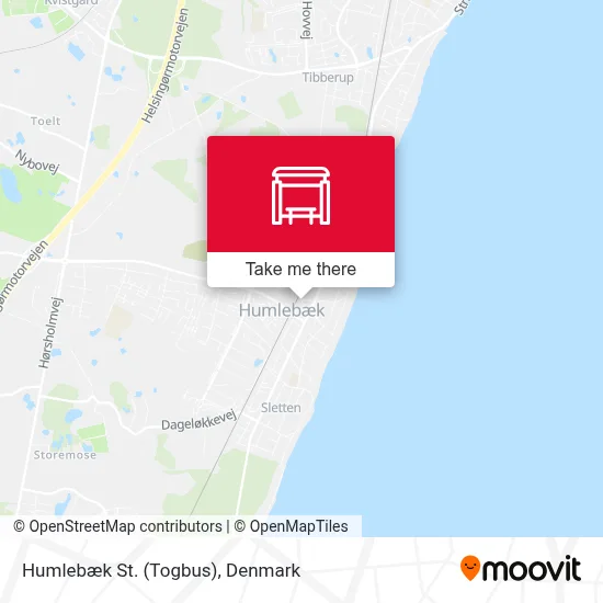 Humlebæk St. (Togbus) map