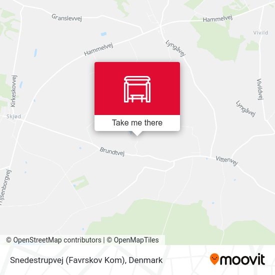 Snedestrupvej (Favrskov Kom) map