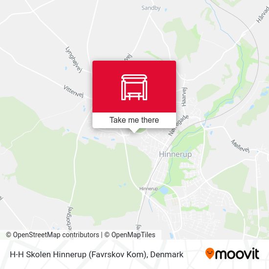 H-H Skolen Hinnerup (Favrskov Kom) map