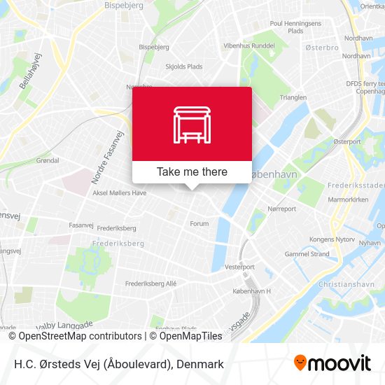 H.C. Ørsteds Vej (Åboulevard) map