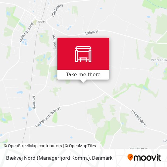 Bækvej Nord (Mariagerfjord Komm.) map