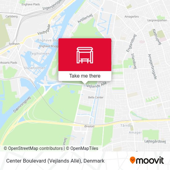 Center Boulevard (Vejlands Allé) map