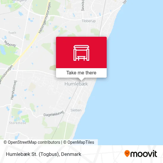 Humlebæk St. (Togbus) map