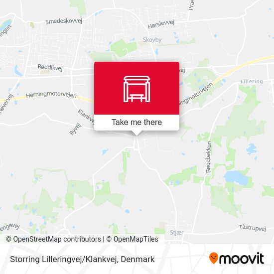 Storring Lilleringvej/Klankvej map