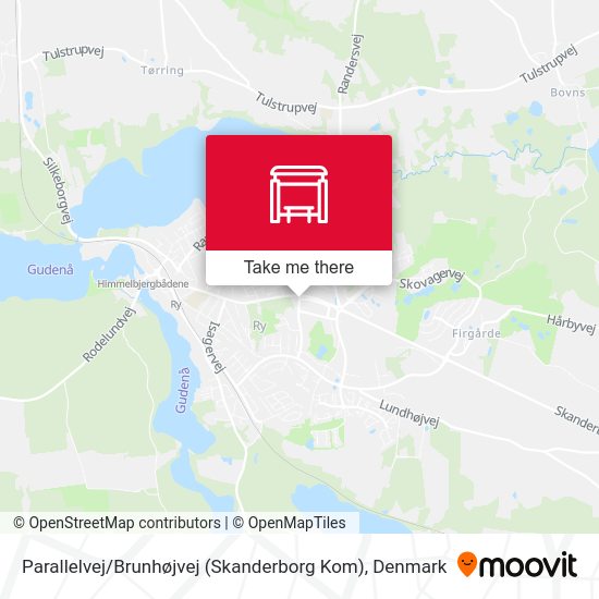 Parallelvej / Brunhøjvej (Skanderborg Kom) map