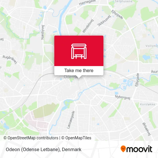 Odeon (Odense Letbane) map