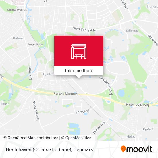 Hestehaven (Odense Letbane) map
