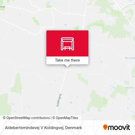 Aldebertsmindevej V Koldingvej map