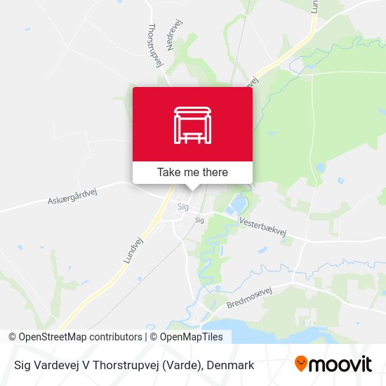 Sig Vardevej V Thorstrupvej map