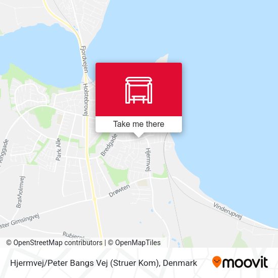 Hjermvej / Peter Bangs Vej (Struer Kom) map