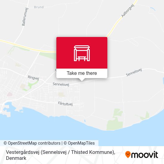 Vestergårdsvej (Sennelsvej / Thisted Kommune) map