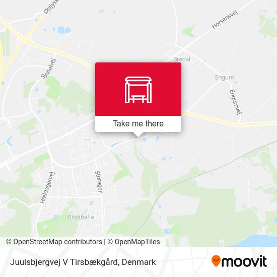 Juulsbjergvej V Tirsbækgård map