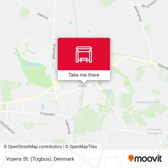 Vojens St. (Togbus) map